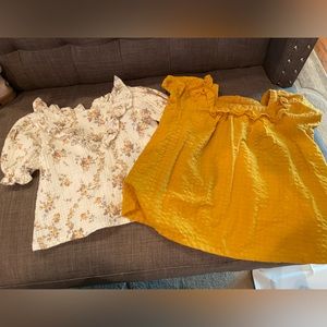 Two blouses size 4T. Jessica Simpson and Old Navy.